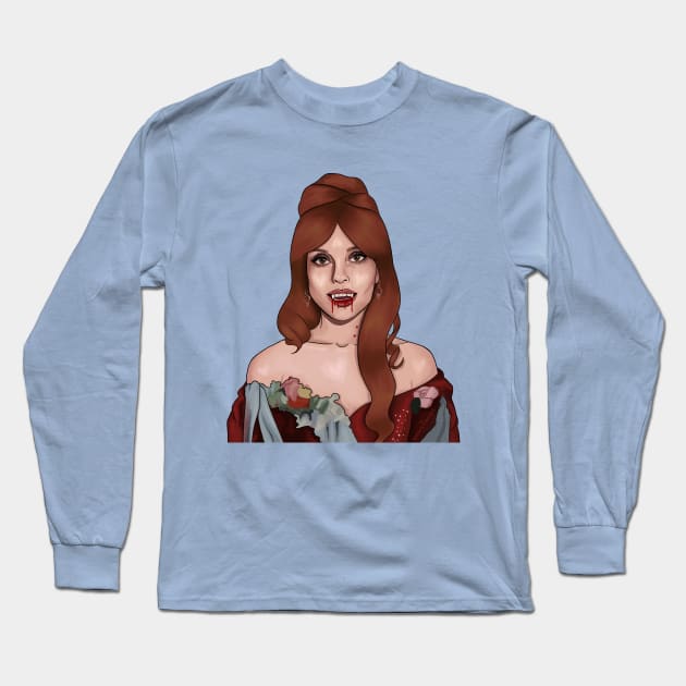Fearless Vampire Sharon Tate Long Sleeve T-Shirt by thelamehuman